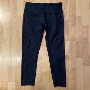 Black leggings with leopard print